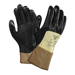 LUVA NITRILO C/ FORRO ALGODAO NITRASAFE 28-359